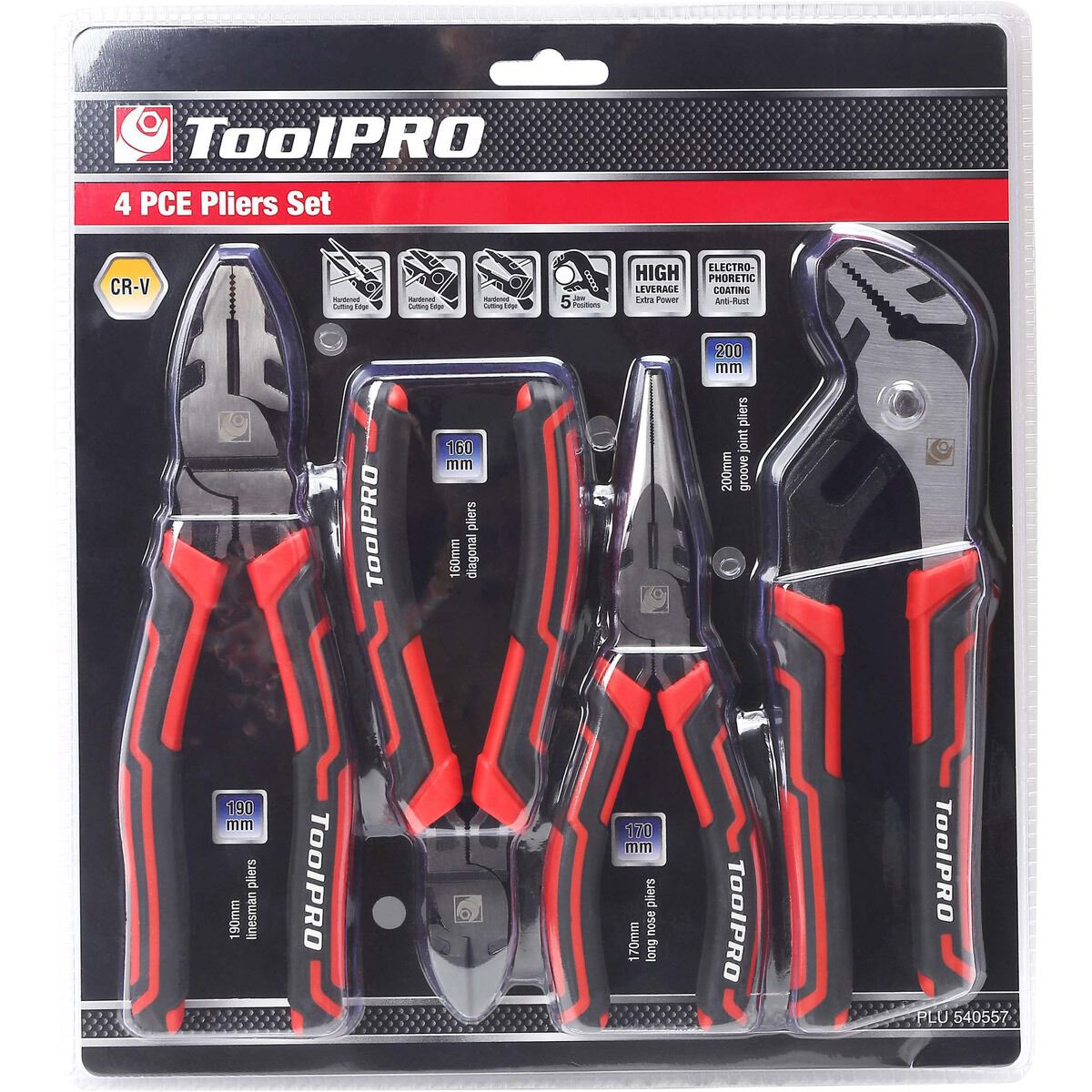 ToolPRO Plier Set 4 Piece, , scaau_hi-res