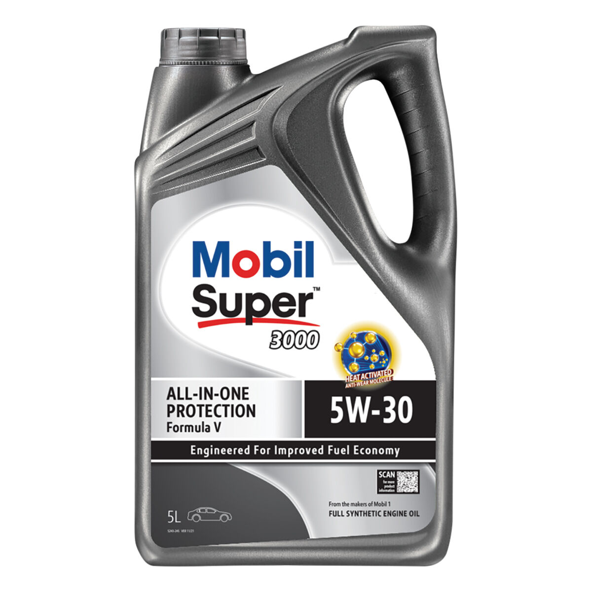 Mobil Super 3000 Formula V Engine Oil 5W-30 5 Litre, , scaau_hi-res