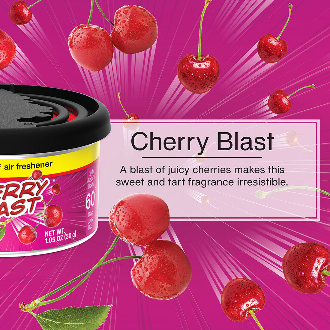 Little Trees Air Freshener Can Cherry Blast 30g, , scaau_hi-res