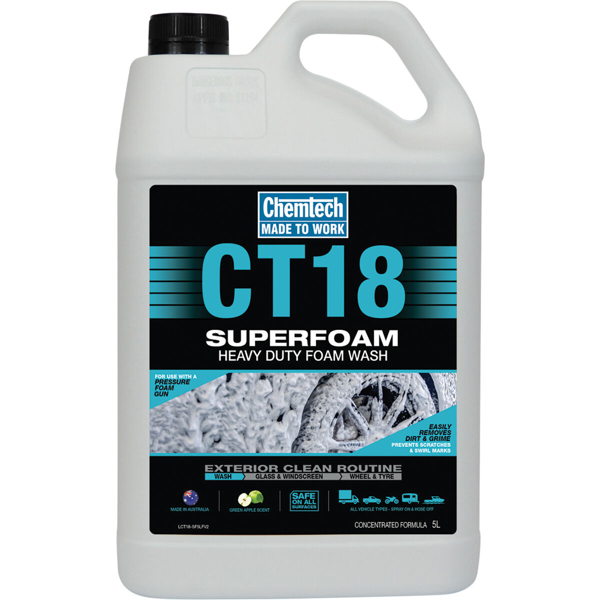 Chemtech CT18 Superfoam 5 Litre, , scaau_hi-res