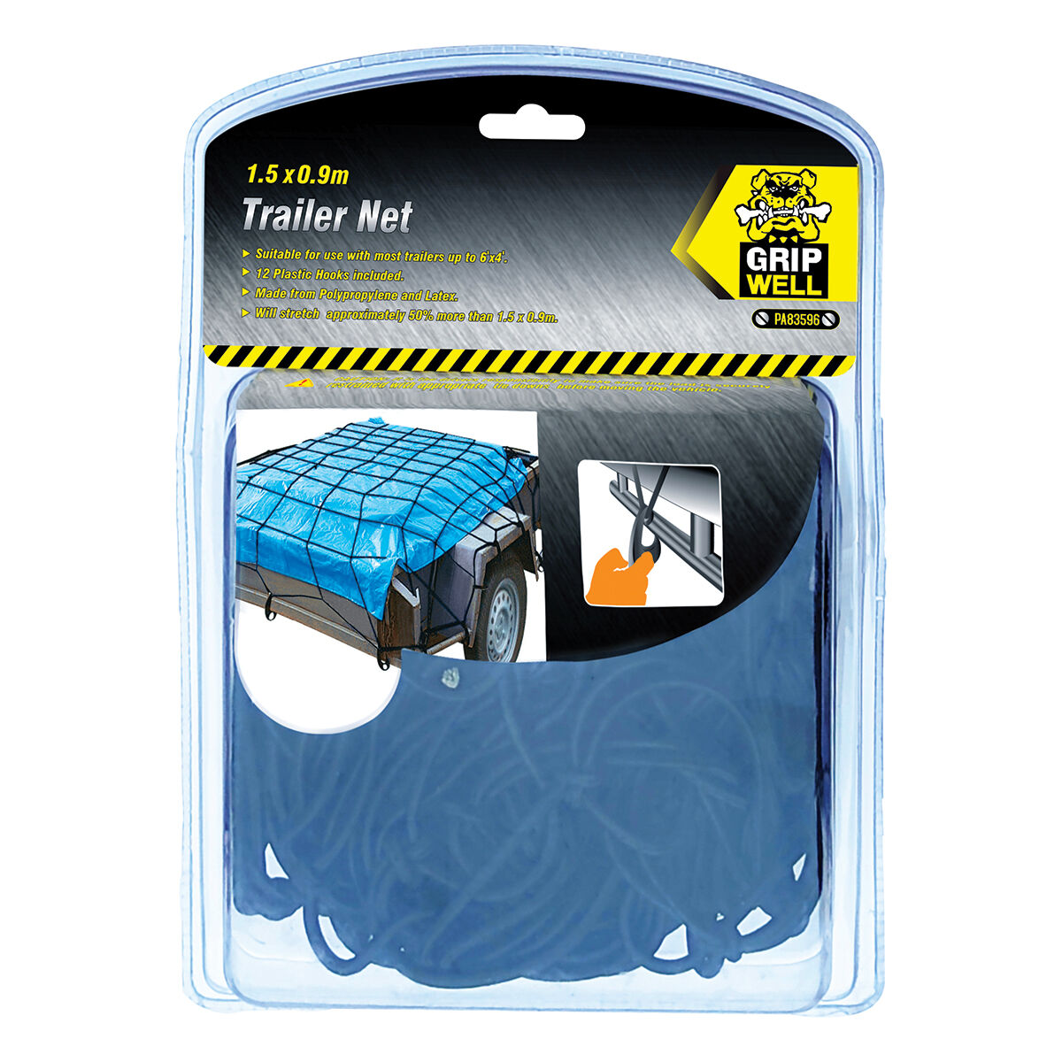Gripwell Cargo Trailer Net Elastic 1.5m x 0.9m, , scaau_hi-res