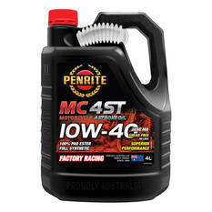 Penrite MC-4 PAO Ester Motorcycle Oil - 10W-40, 4 Litre, , scaau_hi-res