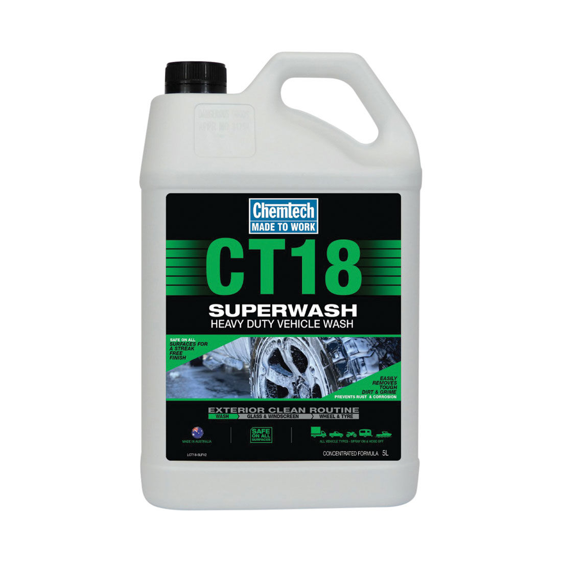Chemtech CT18 Superwash Truck Wash - 5 Litre, , scaau_hi-res