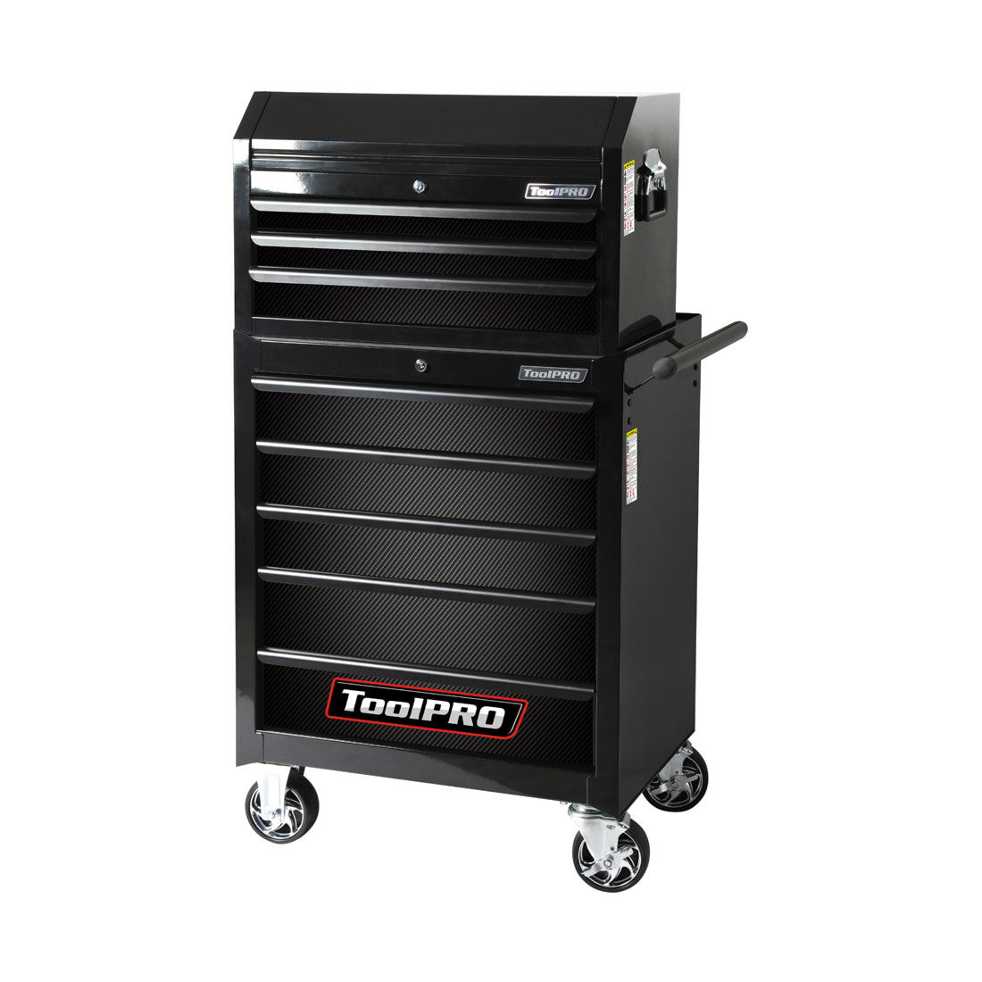ToolPRO Tool Cabinet Magnet Fascia Set - Black Carbon Fibre, Suits 26" Chest & 27" Cabinet, , scaau_hi-res