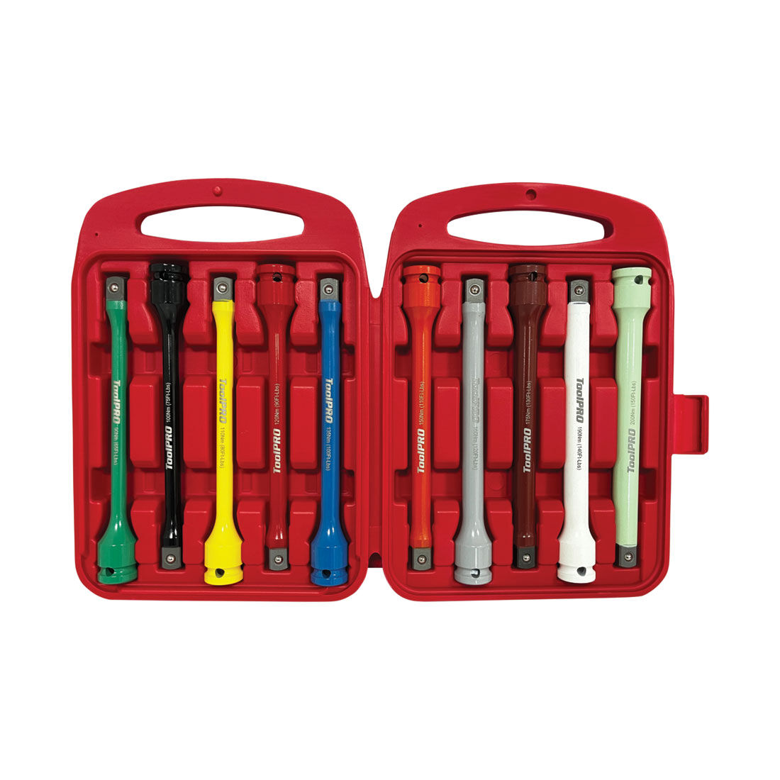 ToolPRO Torque Limiting Extension Bar Set 1/2" Drive 10 Piece, , scaau_hi-res