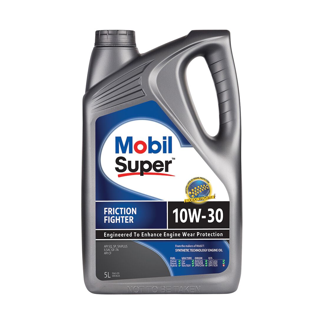 Mobil Super Friction Fighter 10W-30 5 Litre, , scaau_hi-res