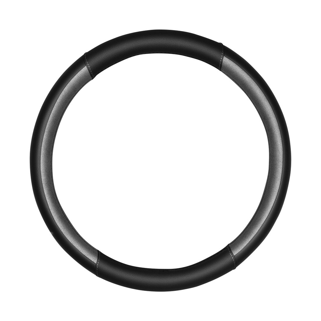 SCA Steering Wheel Cover Sports Leather Look Black & Grey, , scaau_hi-res