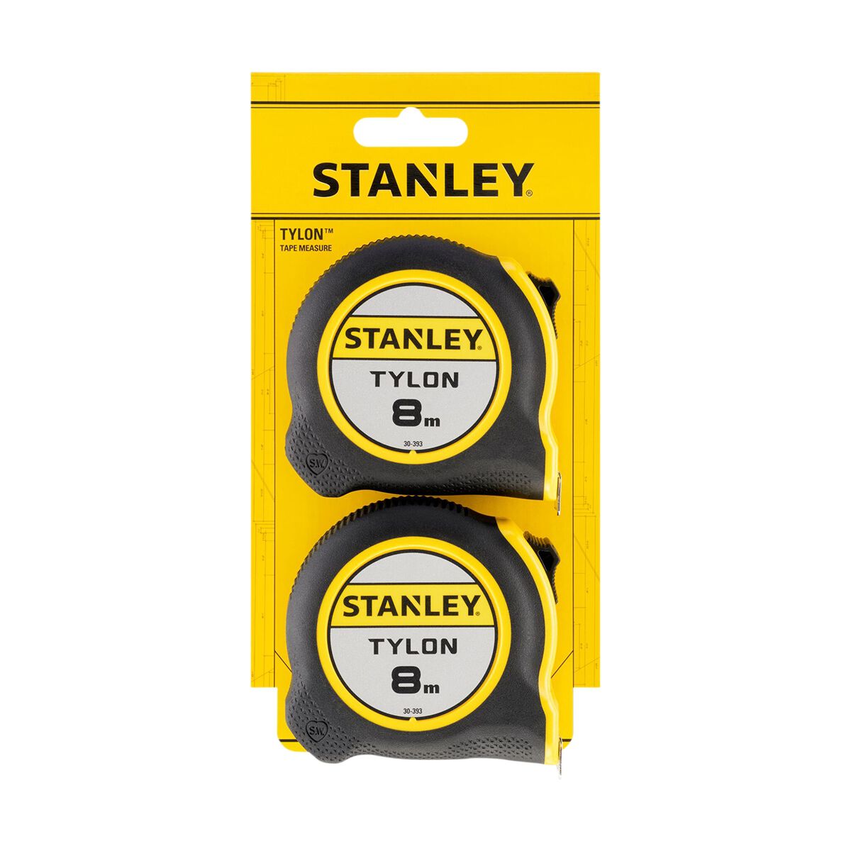 Stanley Tylon Tape Measure 8M 2 Pack, , scaau_hi-res
