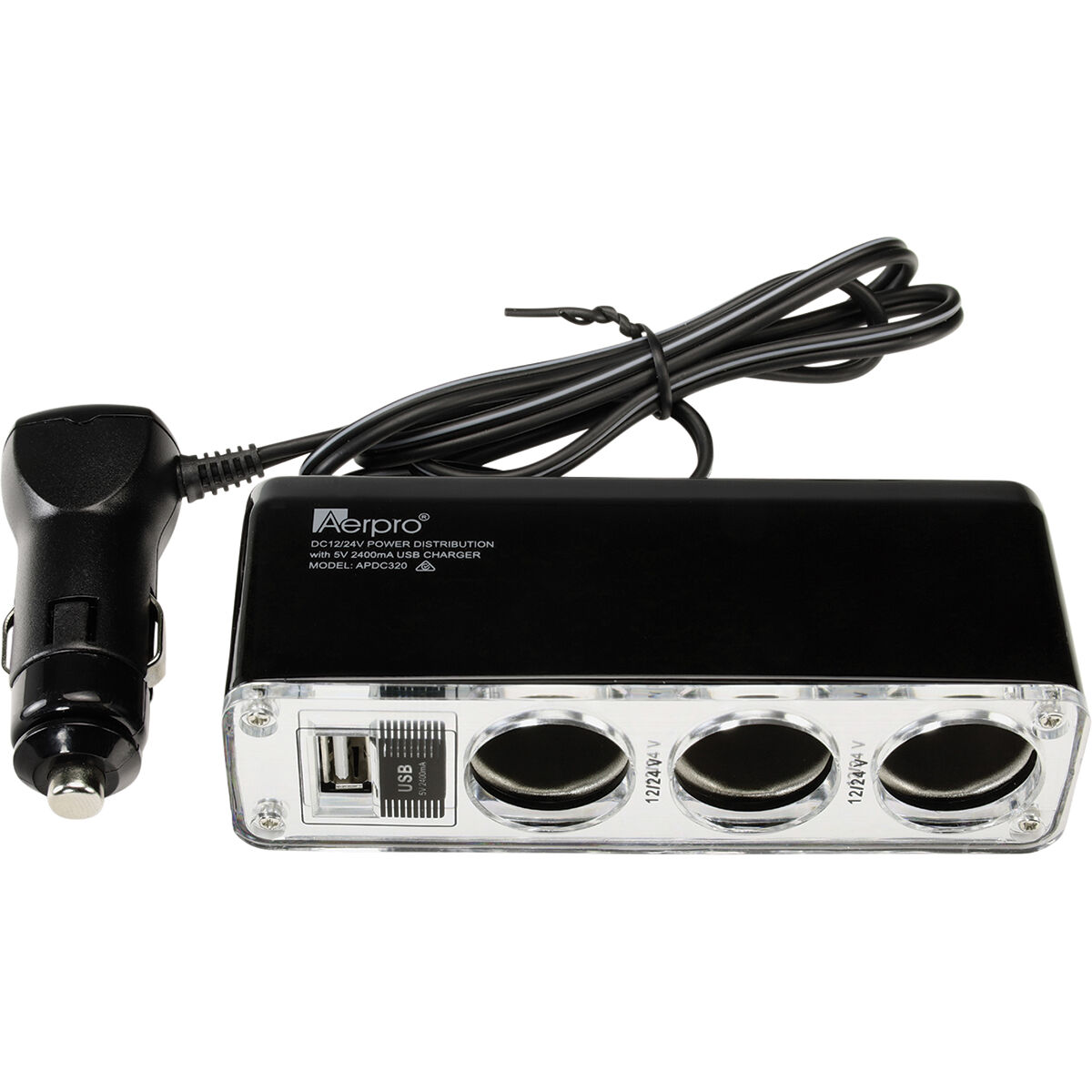 Aerpro Triple Socket USB 12V/24V APDC320, , scaau_hi-res