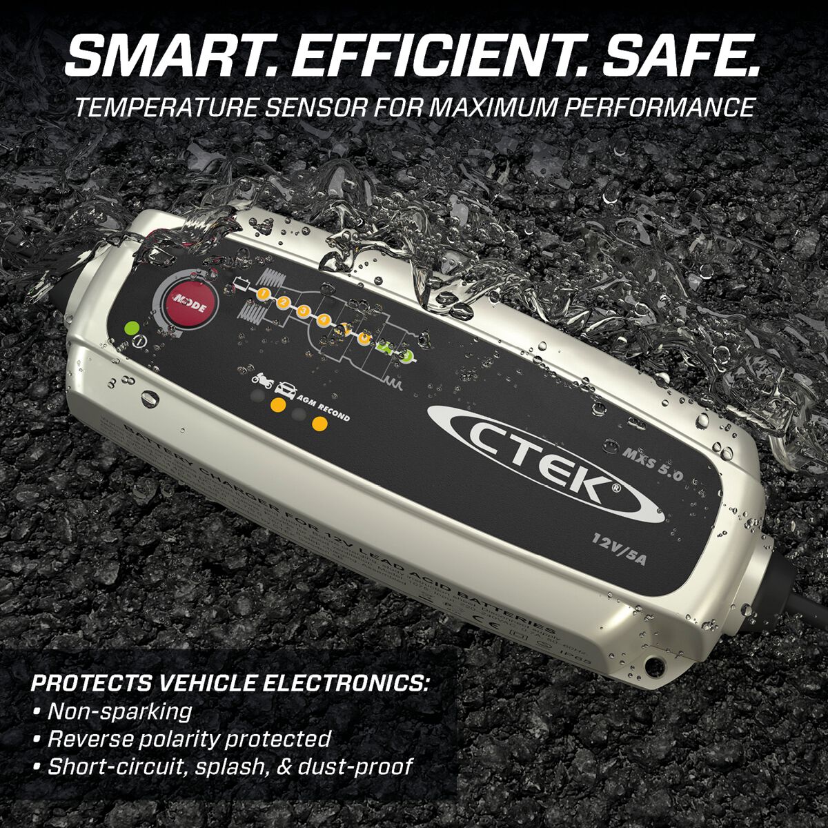 CTEK Battery Charger 12V 5 Amp 8 Stage - MXS5.0, , scaau_hi-res