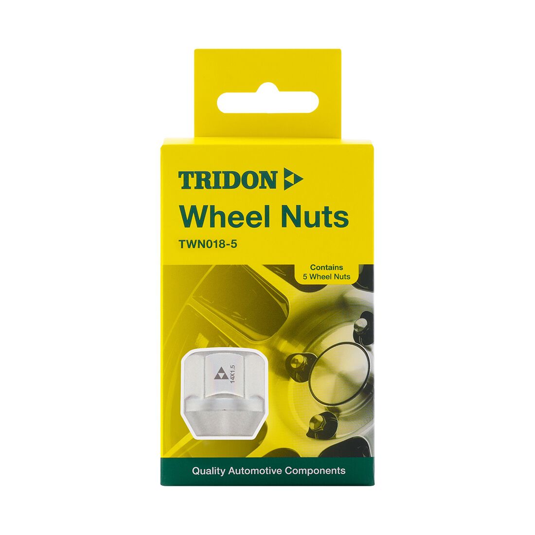 Tridon Wheel Nuts M14x1.5. Tapered Seat. Open Ended Nut. 22mm Hex - 5 Pack, , scaau_hi-res