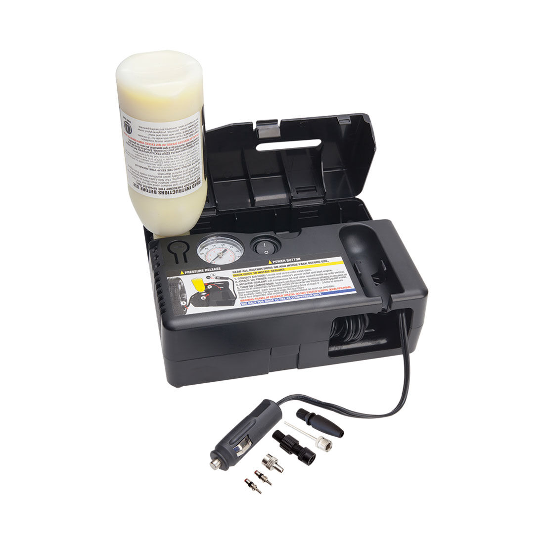 Ezi Up Air Compressor with Tyre Sealant, , scaau_hi-res