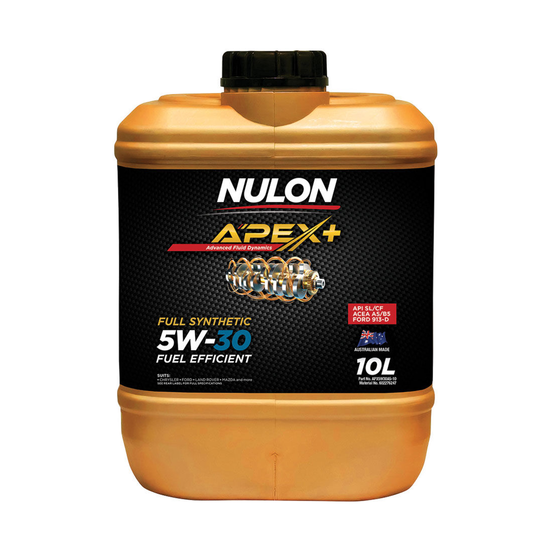Nulon APEX+ 5W-30 Fuel Efficient Engine Oil 10 Litre, , scaau_hi-res