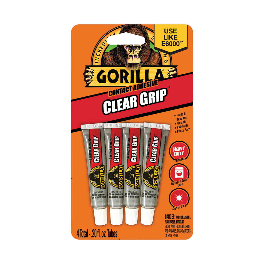 Gorilla Clear Grip Glue 4 Pack, , scaau_hi-res