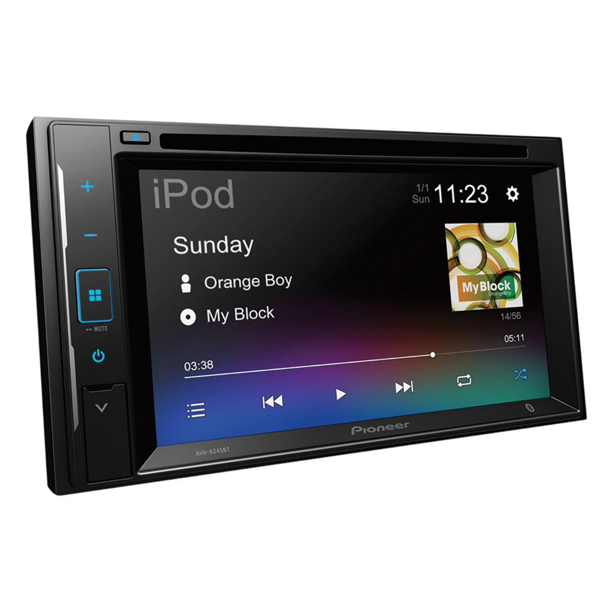 Pioneer AVH-A245BT Double DIN Touchscreen Head Unit, , scaau_hi-res