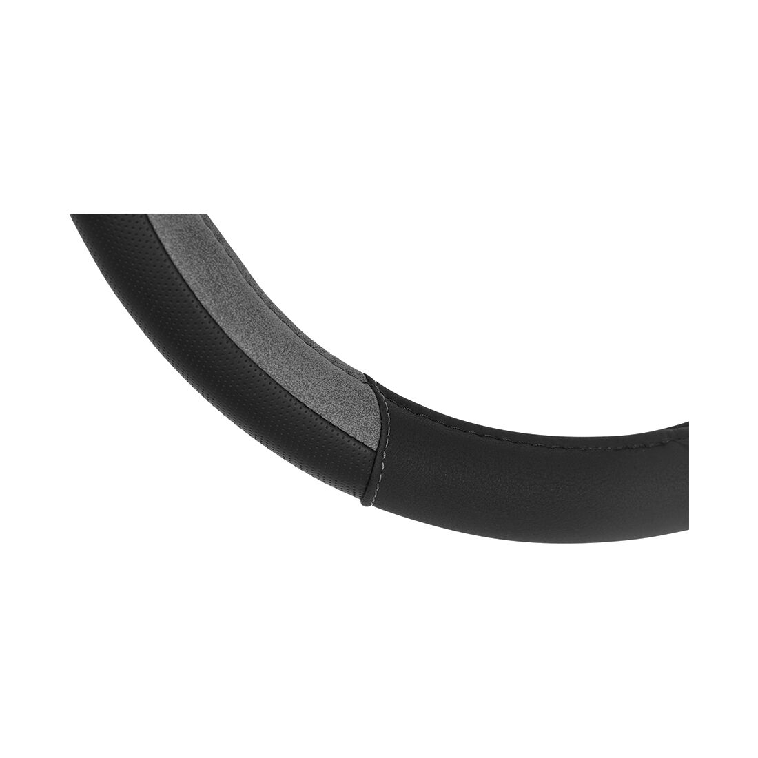 SCA Steering Wheel Cover Sports Leather Look Black & Grey, , scaau_hi-res