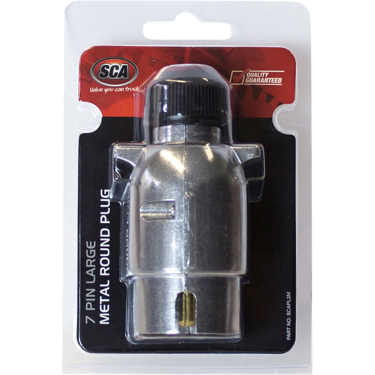 SCA Trailer Plug 7 Pin Large Round Metal, , scaau_hi-res