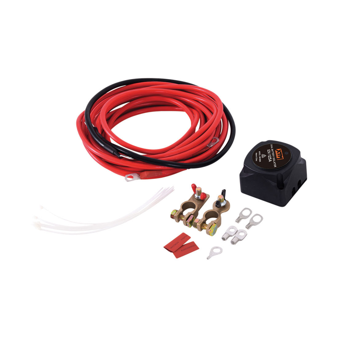 XTM 12V 125Amp Dual Battery Isolator Kit, , scaau_hi-res