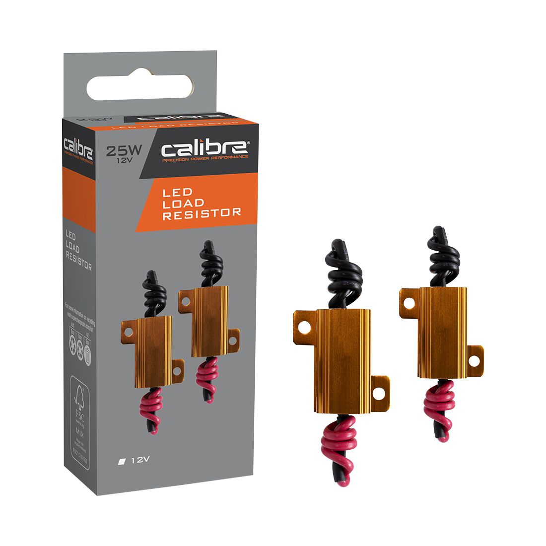 Calibre LED Load Resistor 12V, 25W, CALED10A (2pc), , scaau_hi-res