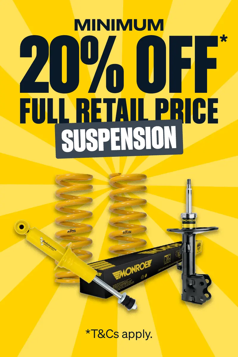 Minimum 20% OFF Full Retail Price on Suspension with Code Super