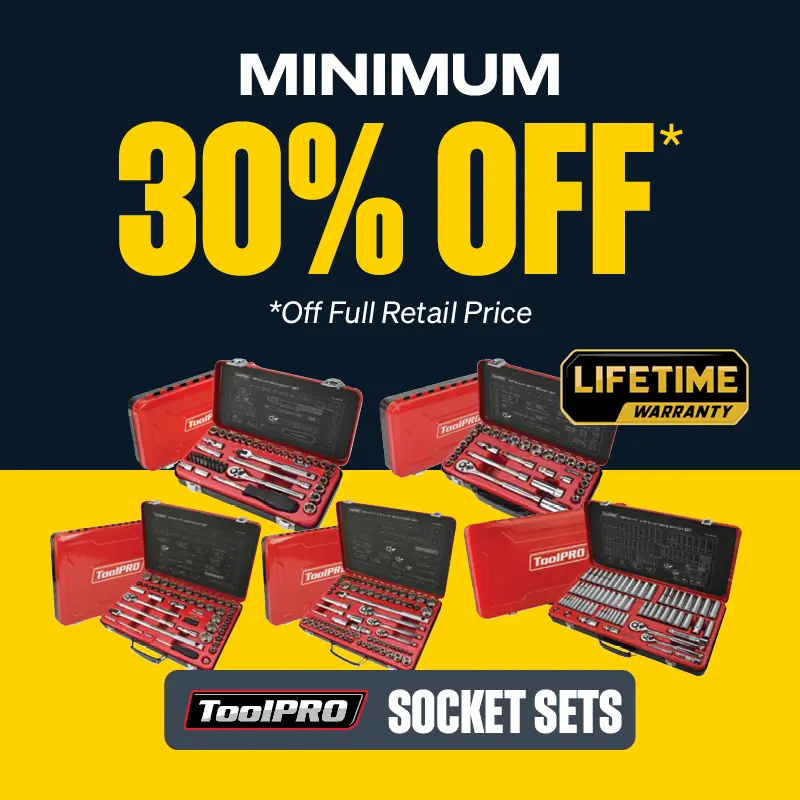 Minimum 30% OFF ToolPRO Socket Sets