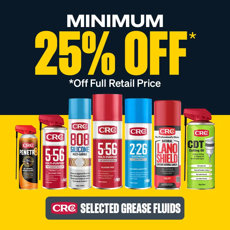 Minimum 25% OFF Selected CRC Grease Fluids