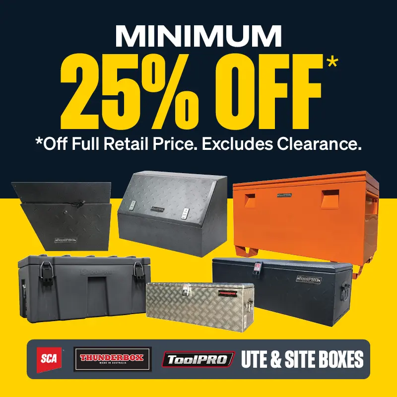 Minimum 25% OFF Ute & Site Boxes
