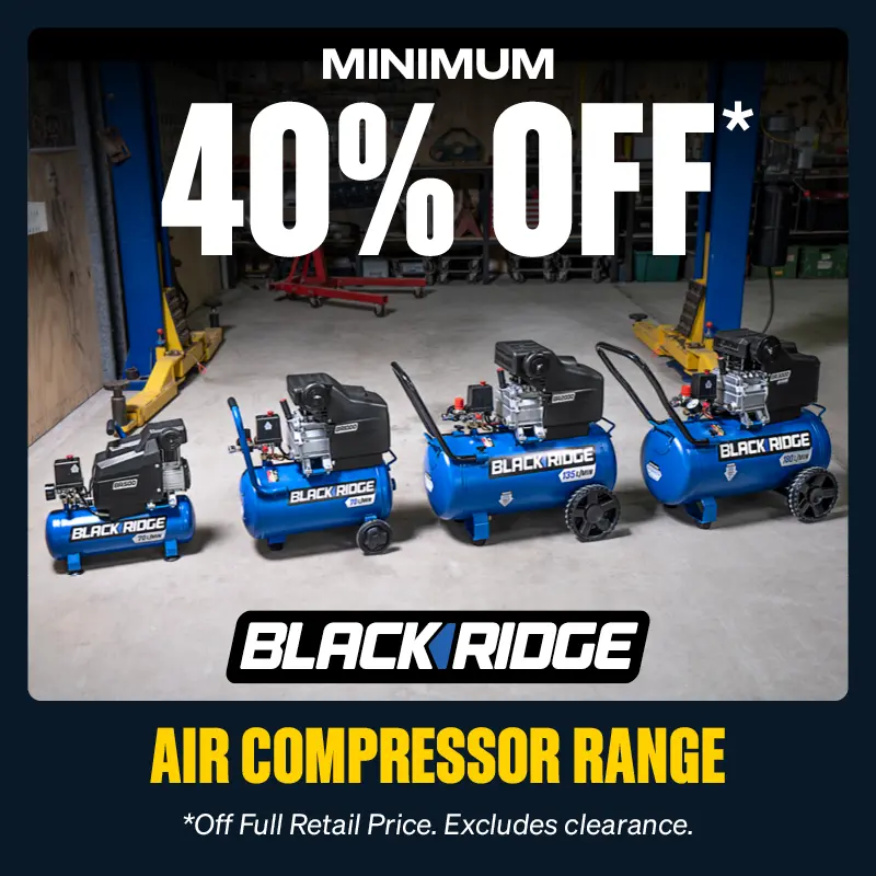 Minimum 40% OFF Blackridge Air Compressor Range