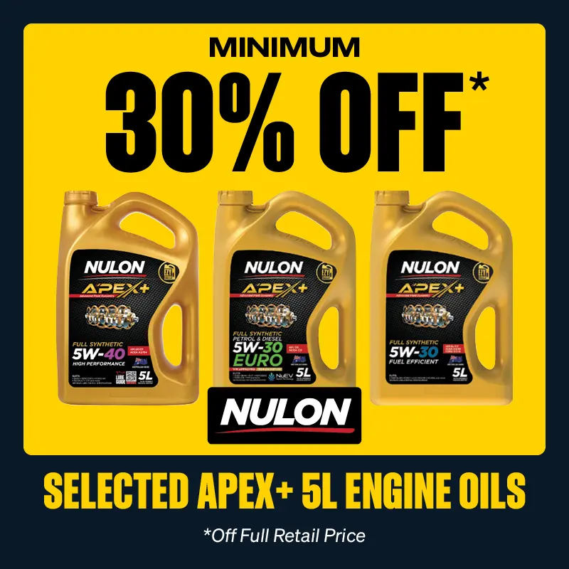 Minimum 30% OFF Selected Nulon APEX+ 5L Engine Oils
