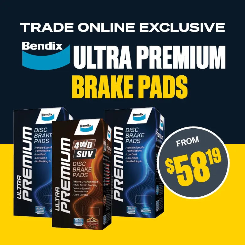Selected Bendix Ultra Premium Brake Pads from $58.19