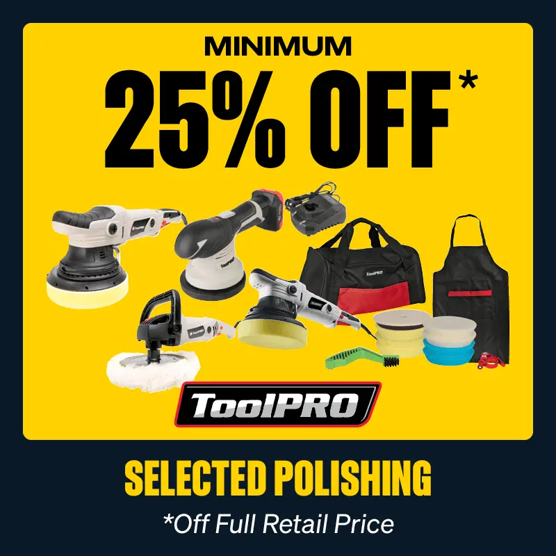 Minimum 25% OFF Selected ToolPRO Polishing