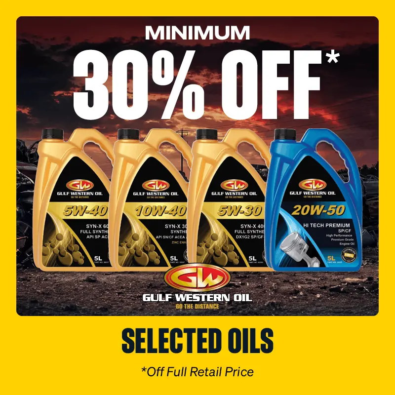 Best Performing Oils - Minimum 30% OFF Selected Gulf Western Oils