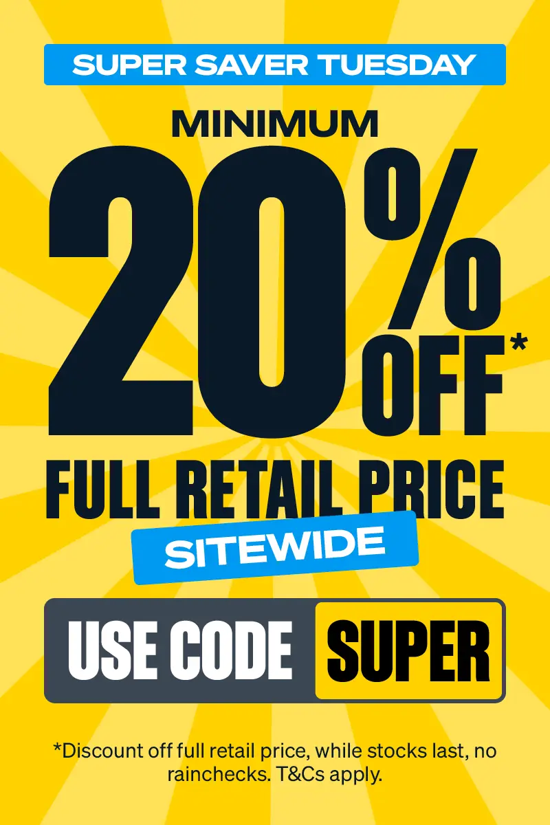 Minimum 20% OFF Full Retail Price Sitewide with Code SUPER
