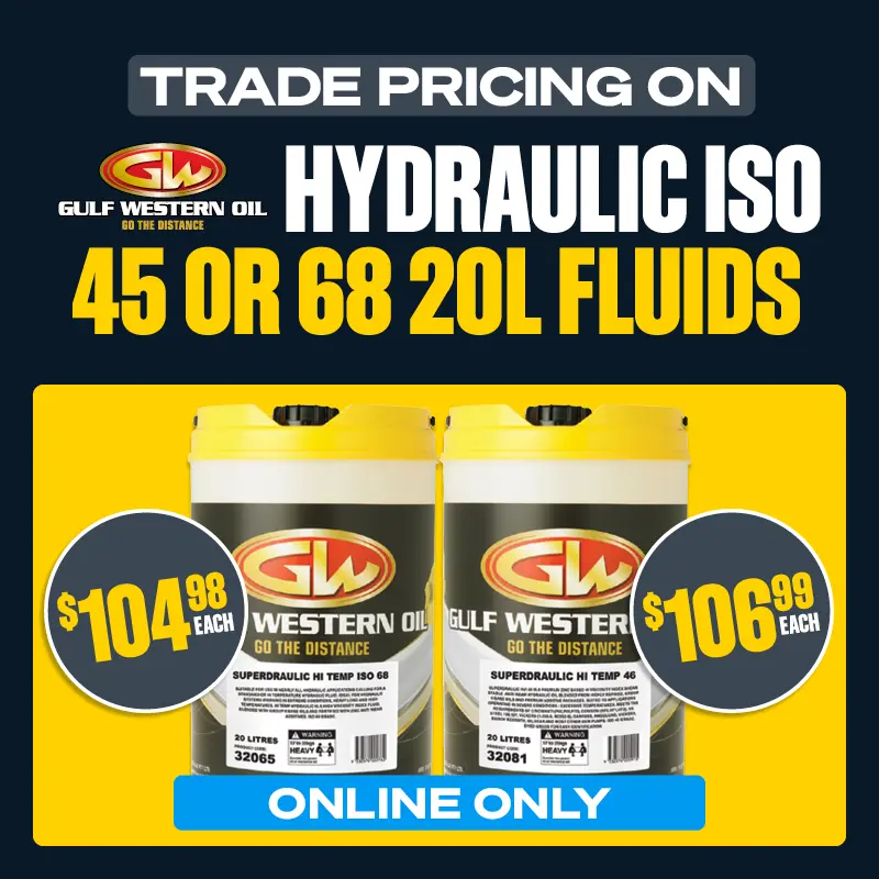 Trade Pricing on Gulf Western 45 or 68 20L Fluids