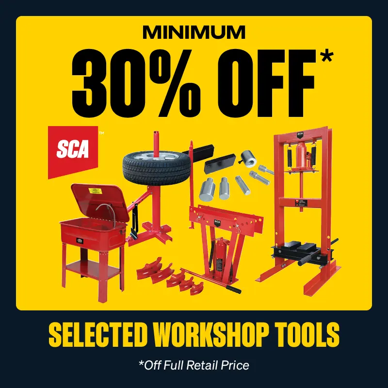 Minimum 30% OFF Selected SCA Workshop Tools