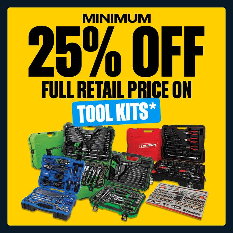 Min 25% OFF Tool Kits