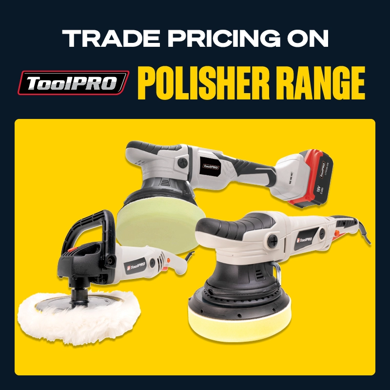 Trade Pricing on Toolpro Polisher Range