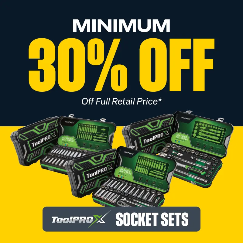 Min 30% OFF Selected Socket Sets