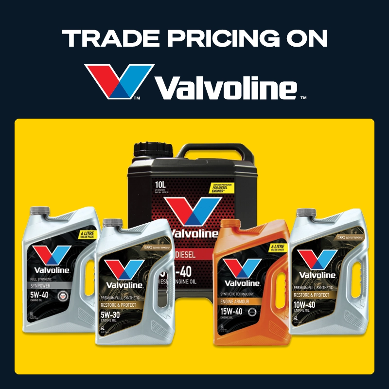Trade Pricing on select Valvoline
