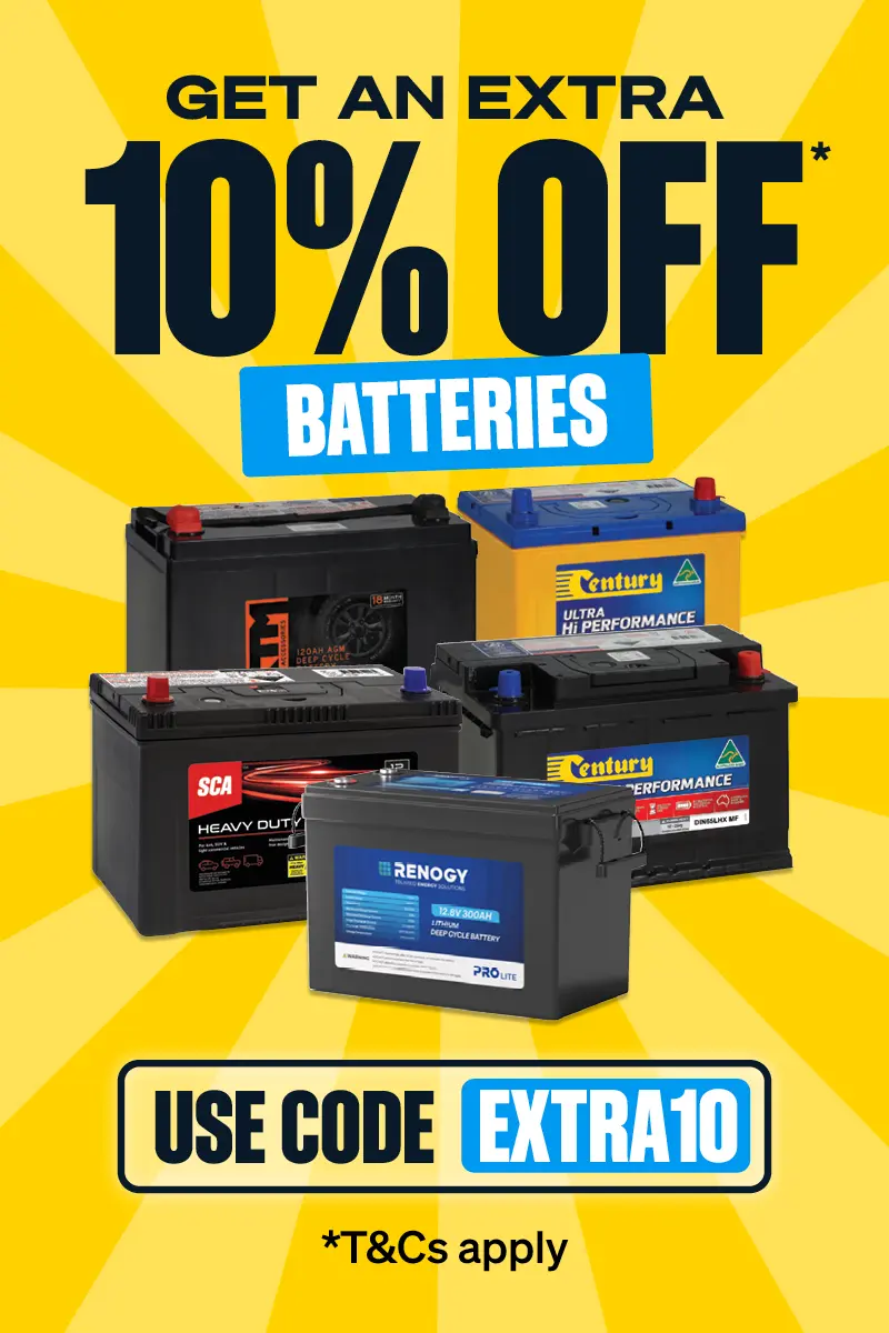 get an Extra 15% OFF Your order when you spend $100 or More  on batteries 