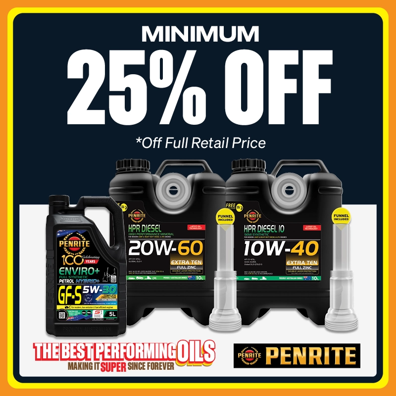 Min 25% OFF Select Penrite  + GWP