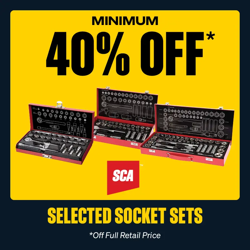Minimum 40% OFF Selected SCA Socket Sets