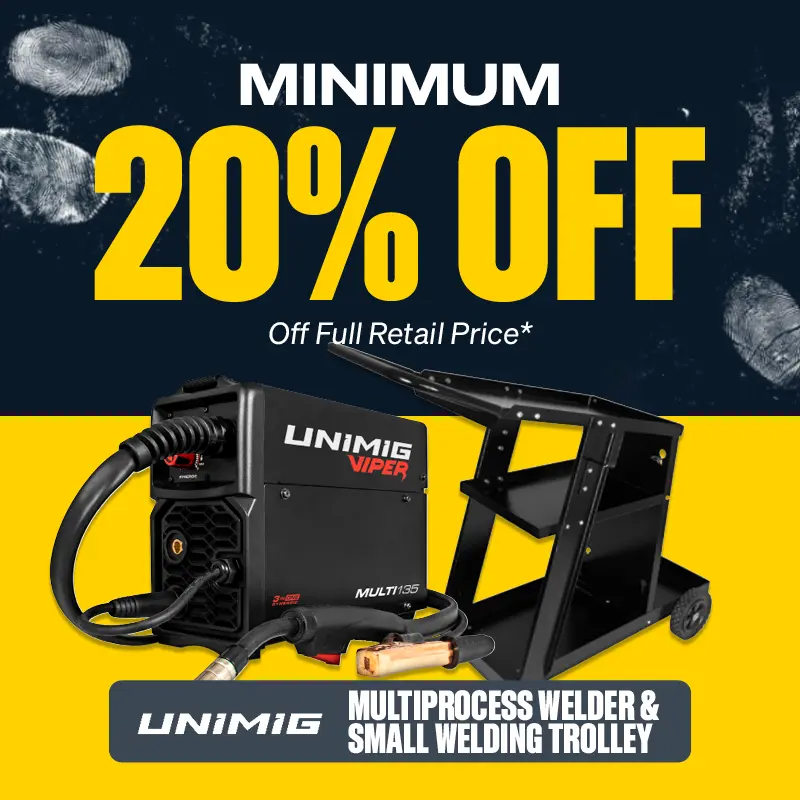 Min 20% OFF UniMIG MultiProcess Welder