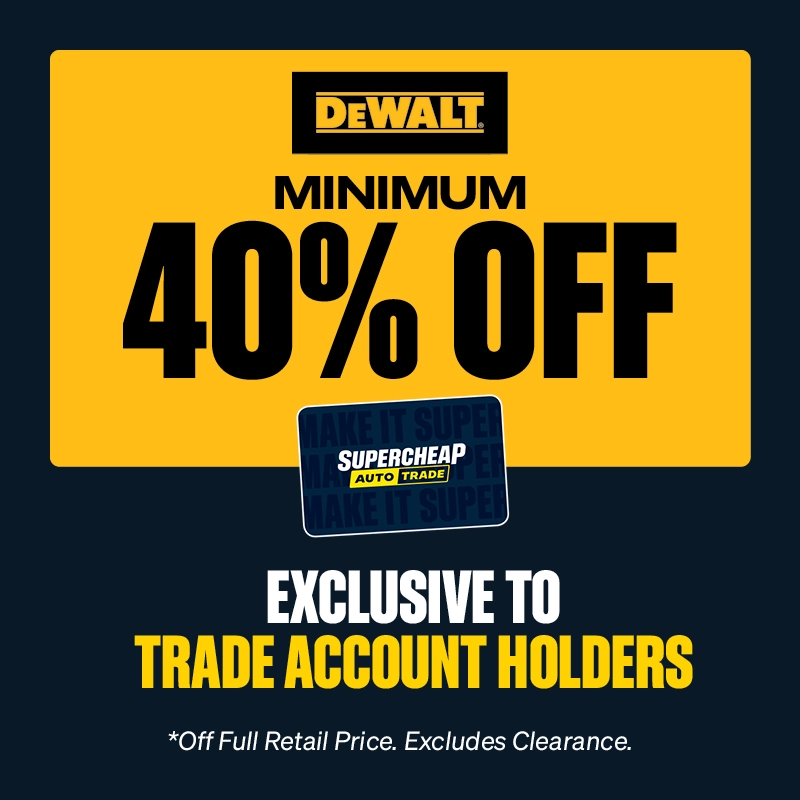40% Off DeWALT, excluding clearance
