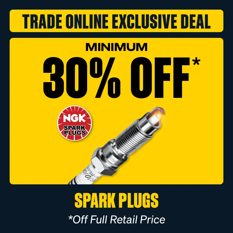 Trade Online Exclusive Deal - Minimum 30% OFF NGK Spark Plugs