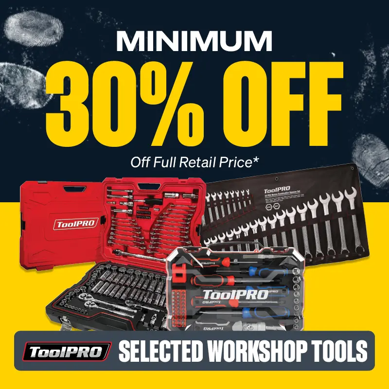 Min 30% OFF Selected Workshop Tools