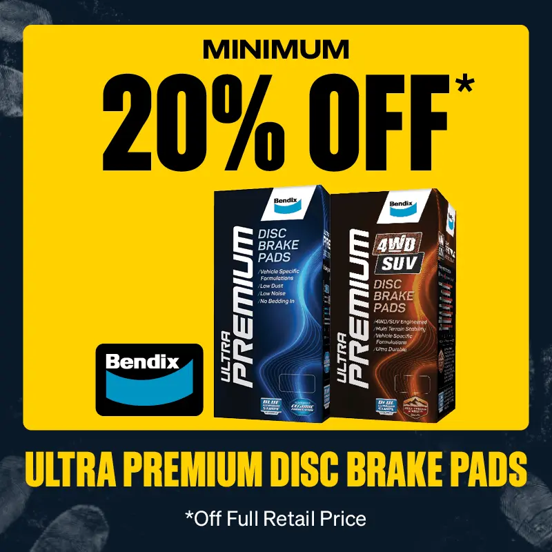 Minimum 20% OFF Bendix Ultra Premium Disc Brake Pads