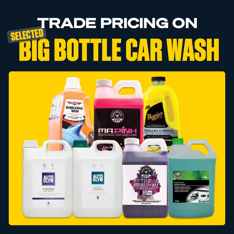 Trade Pricing on selected Big Bottle Carwash