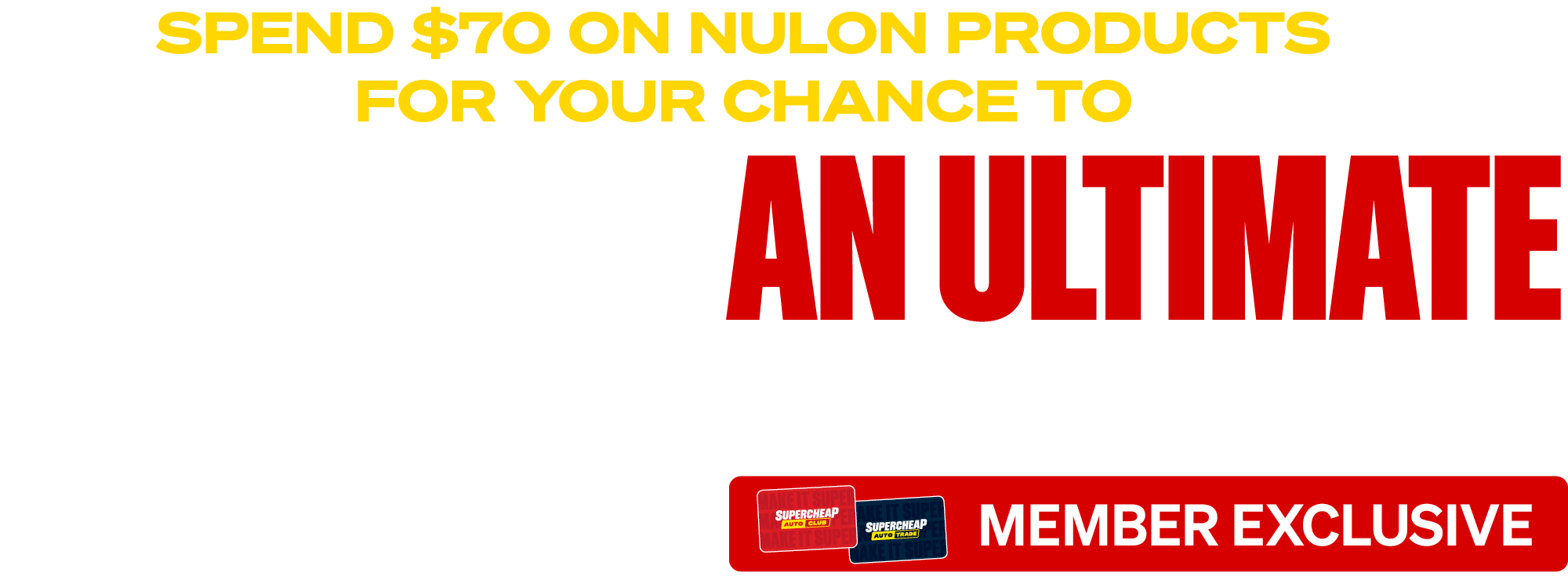 Spend $70 on nulon products for your chance to win