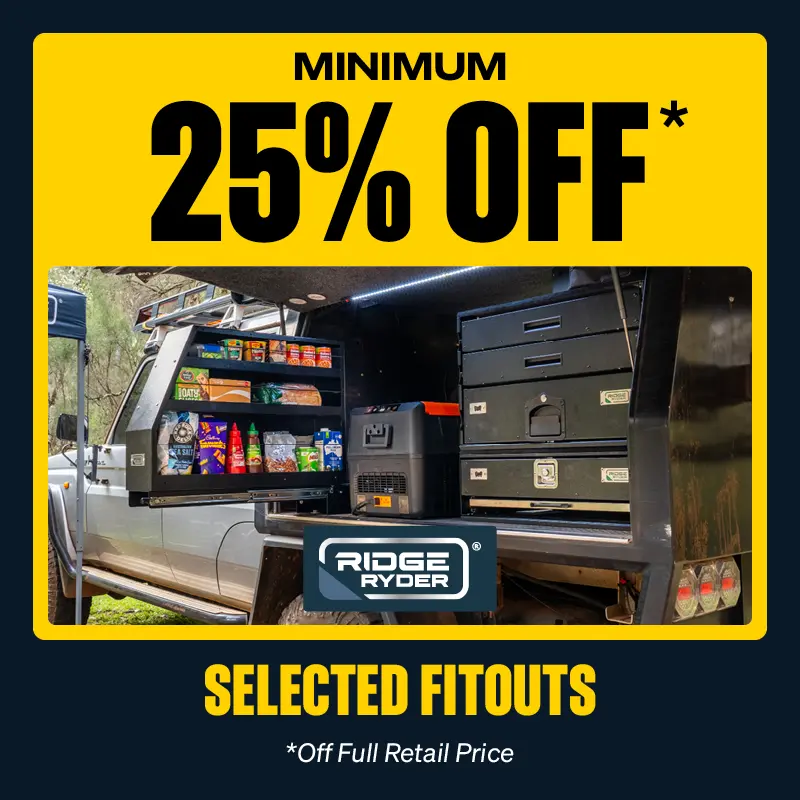 Minimum 25% OFF Selected Ridge Ryder Fitouts